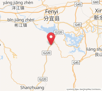 Map of Xinzhi, Jiangxi