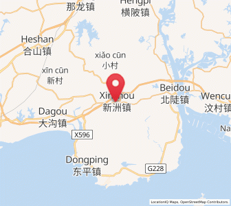 Map of Xinzhou, Guangdong