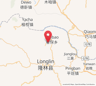 Map of Xinzhou, Guangxi