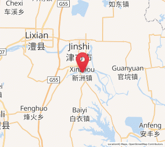 Map of Xinzhou, Hunan