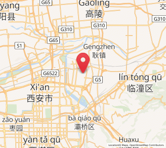 Map of Xinzhu, Shaanxi