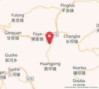 Map of Xiongchi, Gansu