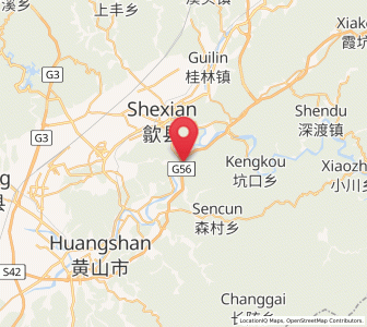Map of Xiongcun, Anhui