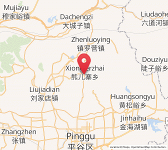 Map of Xiong’erzhai, Beijing