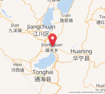 Map of Xiongguan, Yunnan