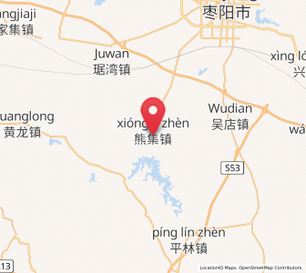 Map of Xiongji, Hubei