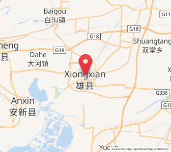 Map of Xiongzhou, Hebei