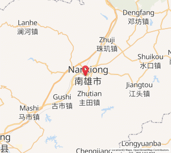 Map of Xiongzhou, Guangdong