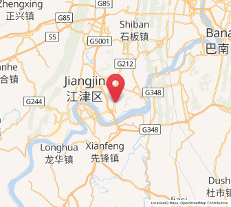 Map of Xipeng, Chongqing