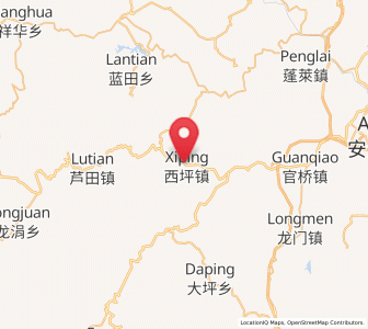 Map of Xiping, Fujian