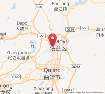 Map of Xiping, Yunnan