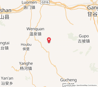 Map of Xiping, Gansu