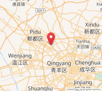 Map of Xipu, Sichuan