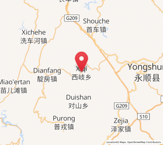Map of Xiqi, Hunan