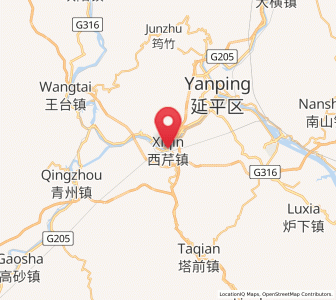 Map of Xiqin, Fujian