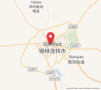Map of Xiritala, Inner Mongolia