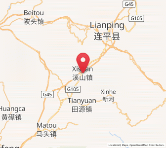 Map of Xishan, Guangdong