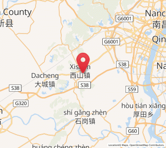 Map of Xishan, Jiangxi