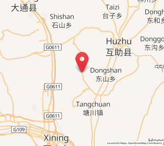 Map of Xishan, Qinghai