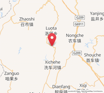 Map of Xishaping, Hunan