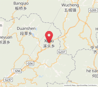 Map of Xitou, Jiangxi