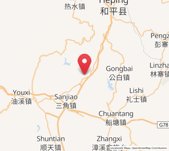 Map of Xiuduan, Guangdong