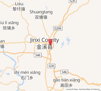Map of Xiugu, Jiangxi