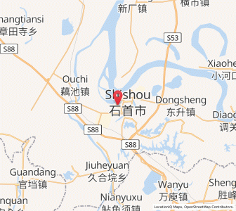 Map of Xiulin, Hubei