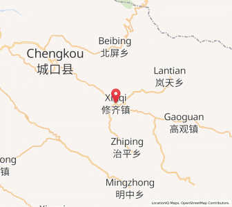 Map of Xiuqi, Chongqing