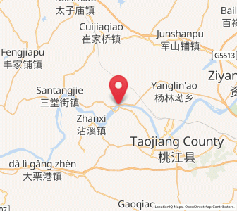 Map of Xiushan, Hunan
