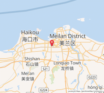 Map of Xiuying, Hainan