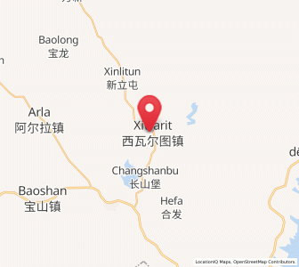 Map of Xiwa’ertu, Inner Mongolia