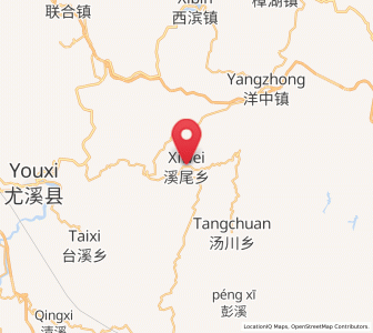 Map of Xiwei, Fujian