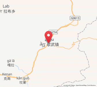 Map of Xiwu, Qinghai