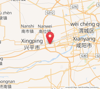 Map of Xiwu, Shaanxi