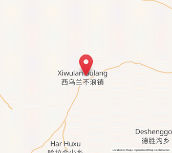 Map of Xiwulan Bulang, Inner Mongolia