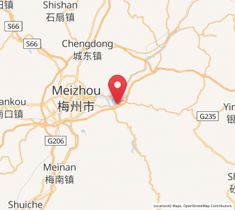 Map of Xiyang, Guangdong