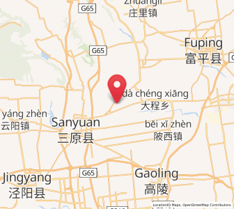 Map of Xiyang, Shaanxi