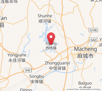 Map of Xiyang, Hubei