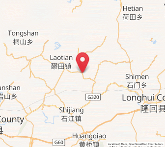 Map of Xiyangjiang, Hunan