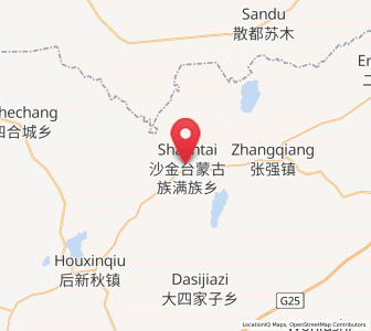 Map of Xizhahaqi, Liaoning