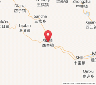 Map of Xizhai, Gansu