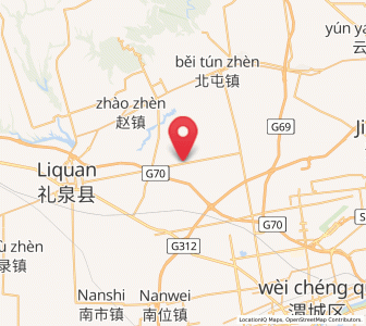Map of Xizhangbao, Shaanxi