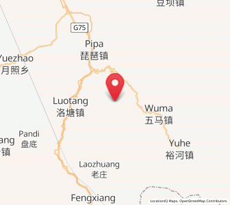 Map of Xizhi, Gansu
