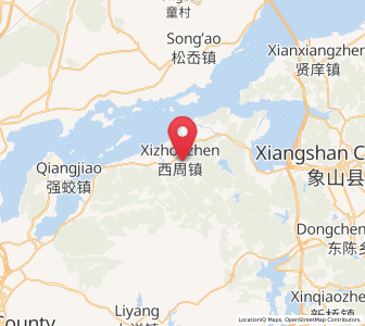 Map of Xizhou, Zhejiang