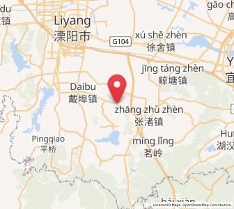 Map of Xizhu, Jiangsu