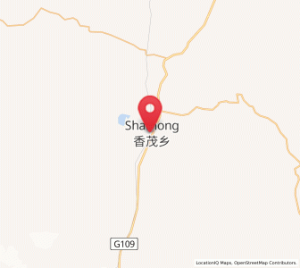 Map of Xomong, Tibet