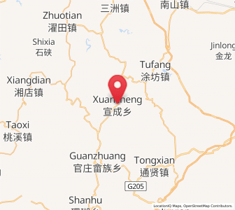 Map of Xuancheng, Fujian