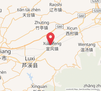 Map of Xuanfeng, Jiangxi