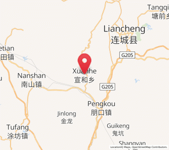 Map of Xuanhe, Fujian